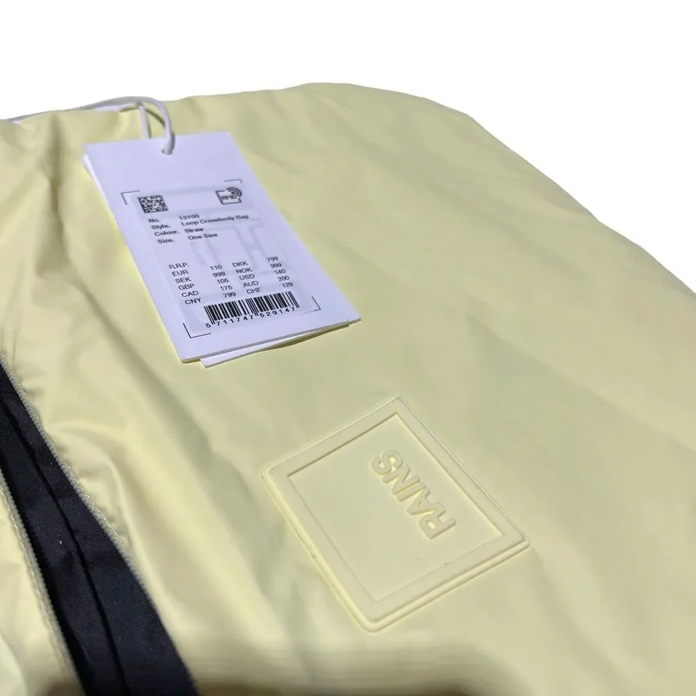RAINS Bag Mens Yellow Waterproof Puffer Crossbody Gorpcore‎ Bright Sporty Spring